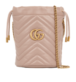 Bucket Marmont Crossbody, Leather, Beige, MII, 2*